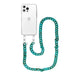iPhone 14 Pro Max - Blue Ocean Transparant Cord Case - Long Cord