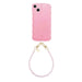 Glossy Wavy Case Bubble Blush - Dusty Pink Cord (short) - iPhone 13