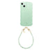 Glossy Wavy Case Sage Sorbet - Dusty Green Cord (short) - iPhone 14