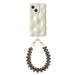 Bubbly case Cloud Dancer - Funky Hearts Cord (Leopard) - iPhone 14
