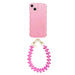 Glossy Wavy Case Bubble Blush - Funky Hearts Cord - iPhone 14
