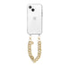 iPhone 13 Mini - Cream Latte Transparant Cord Case - Short Cord