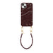 iPhone 15 Plus - Glaze Cord Case - Burgundy Muse (short)