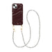 iPhone 14 Plus - Burgundy Glaze Cord Case - Pearlfection (long)