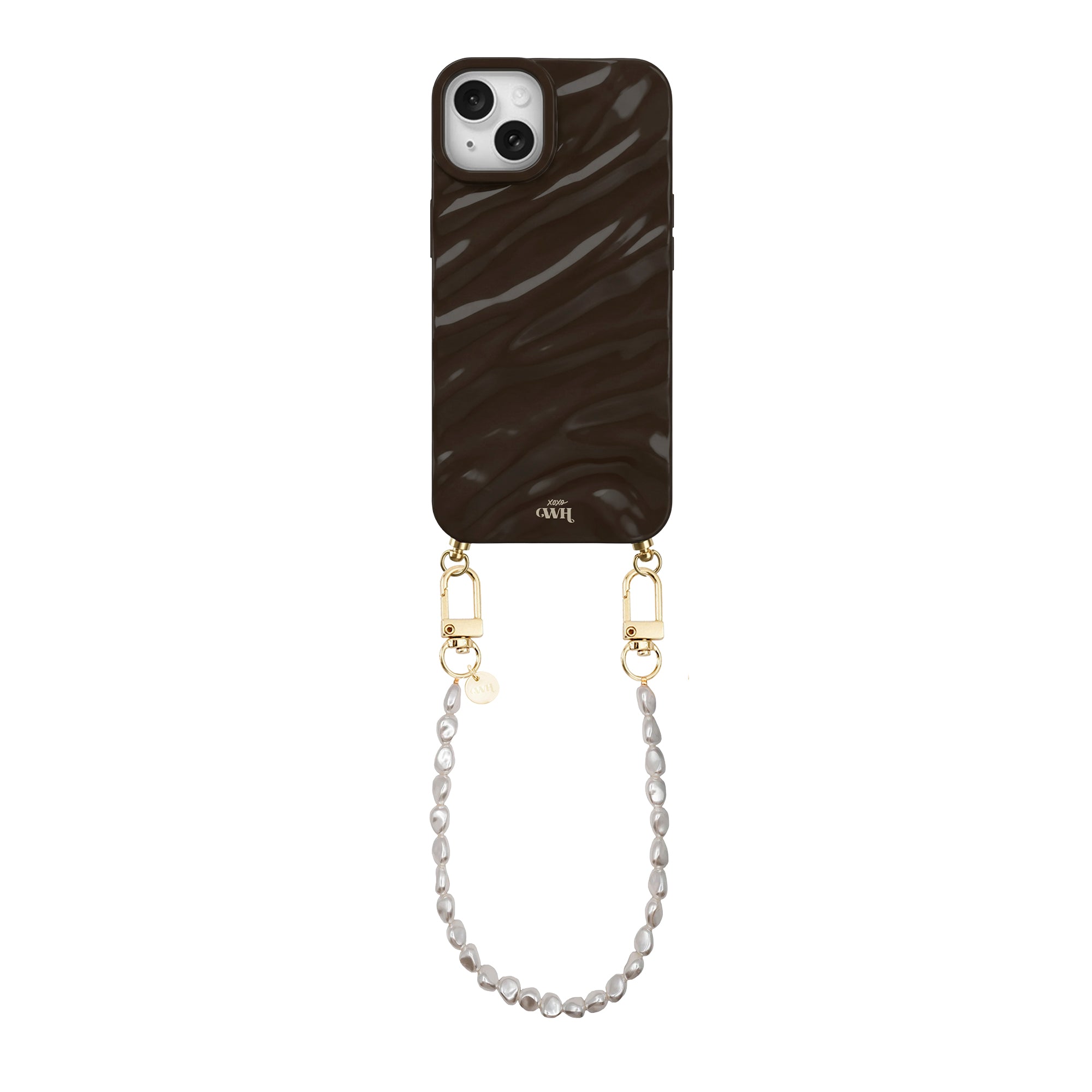iPhone 13 - Brown Glaze Cord Case - Pearlfection (short)