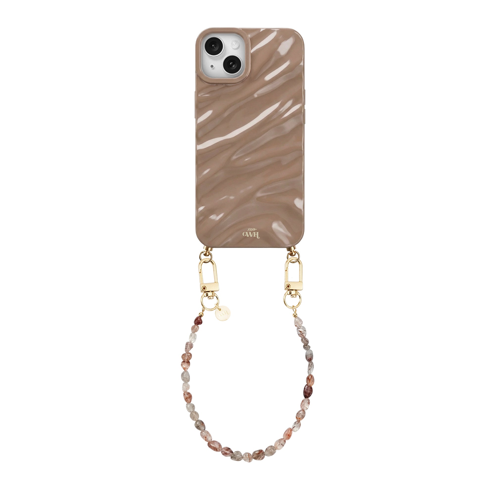 iPhone 14 - Taupe Glaze Cord Case - Soft Taupe (short)