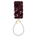 Bubbly case Burgundy - Burgundy Pearl Cord (short) - iPhone 15 Pro