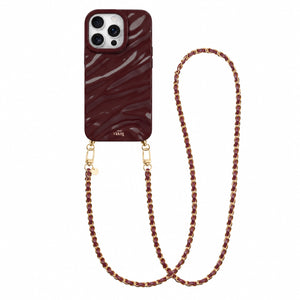 Burgundy Glaze Cord Case - Classic Chain (long)