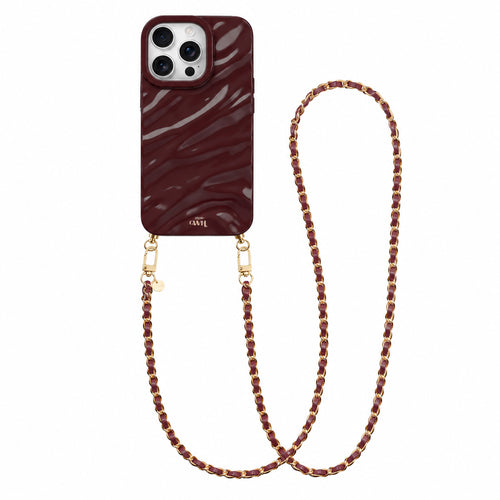 Burgundy Glaze Cord Case - Classic Chain (long)
