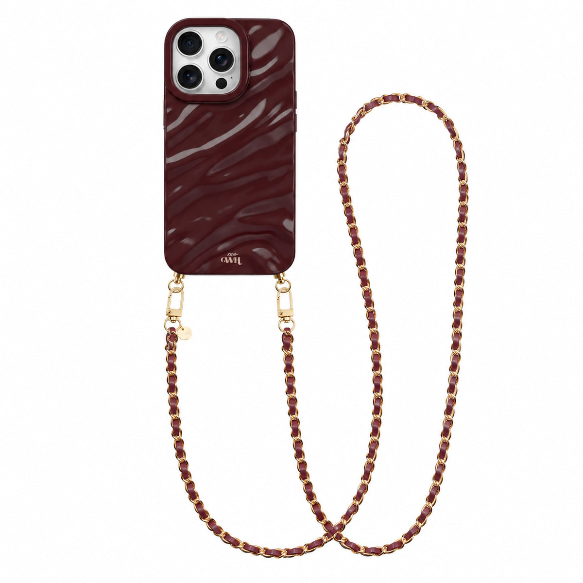 Burgundy Glaze Cord Case - Classic Chain (long)