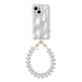 Bubbly case White - Funky Hearts Cord (White metallic) - iPhone 13