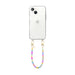 iPhone 13 - Shell Hearts (Rainbow) Transparant Cord Case - Short cord