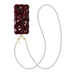 Bubbly case Burgundy - Burgundy Pearl Cord (long) - iPhone 15