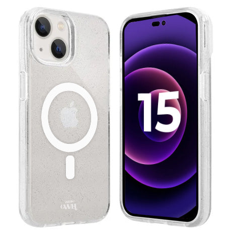 xoxo Wildhearts - Sparkle Away Transparent MagSafe - iPhone 15