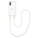 iPhone 16 Plus - Shell Hearts (Beige) Transparant Cord Case - Long cord