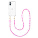 iPhone 16 Plus - Shell Hearts (Pink & Purple) Transparant Cord Case - Long cord