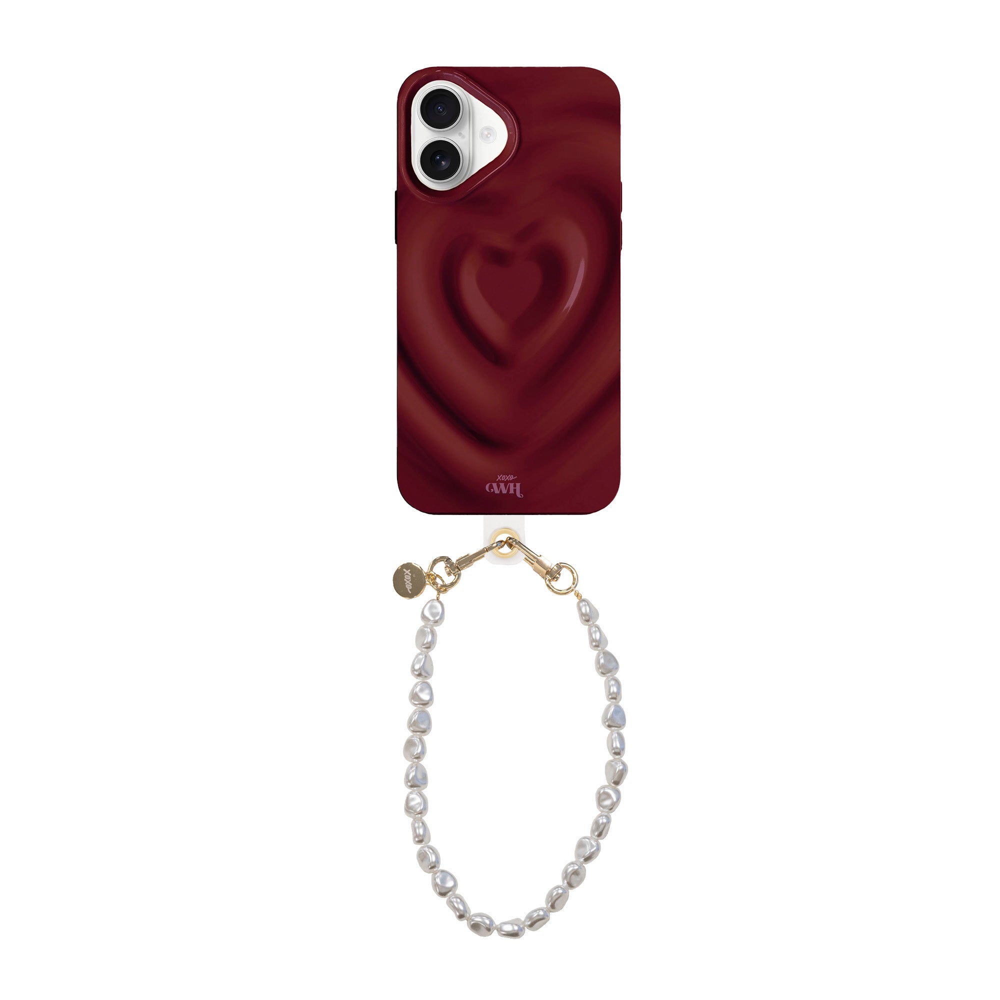 xoxo Wildhearts Biggest Love Burgundy Cord Case - iPhone 17