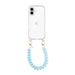 iPhone 16 - Funky Hearts (Blue Metallic) Transparant Cord Case