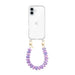 iPhone 16 - Funky Hearts (Pink & Purple Metallic) Transparant Cord Case