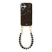 Glaze Cord Case - Sweetheart Brown & Pearls - iPhone 17