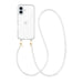Dusty White (long) Transparant Cord Case - iPhone 16
