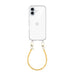 Dusty Yellow (short) Transparant Cord Case - iPhone 16 Plus