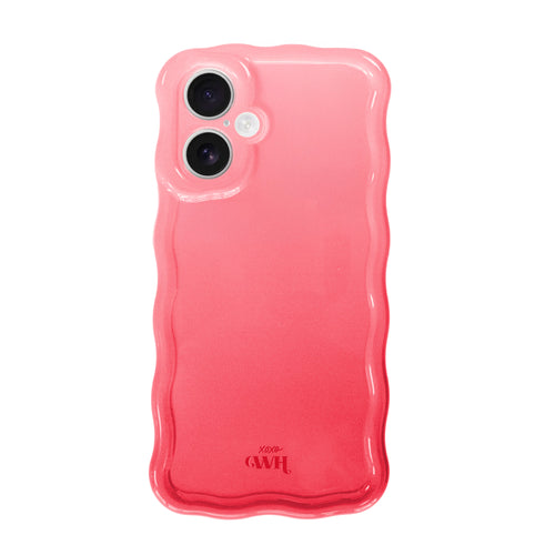 xoxo Wildhearts Glossy Wavy Case Watermelon Sugar - iPhone 16 Plus
