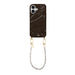 Brown Glaze Cord Case - Pearlfection (short) - iPhone 16