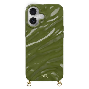 xoxo Wildhearts iPhone 16 - Glaze Cord Case (no cord) - Green