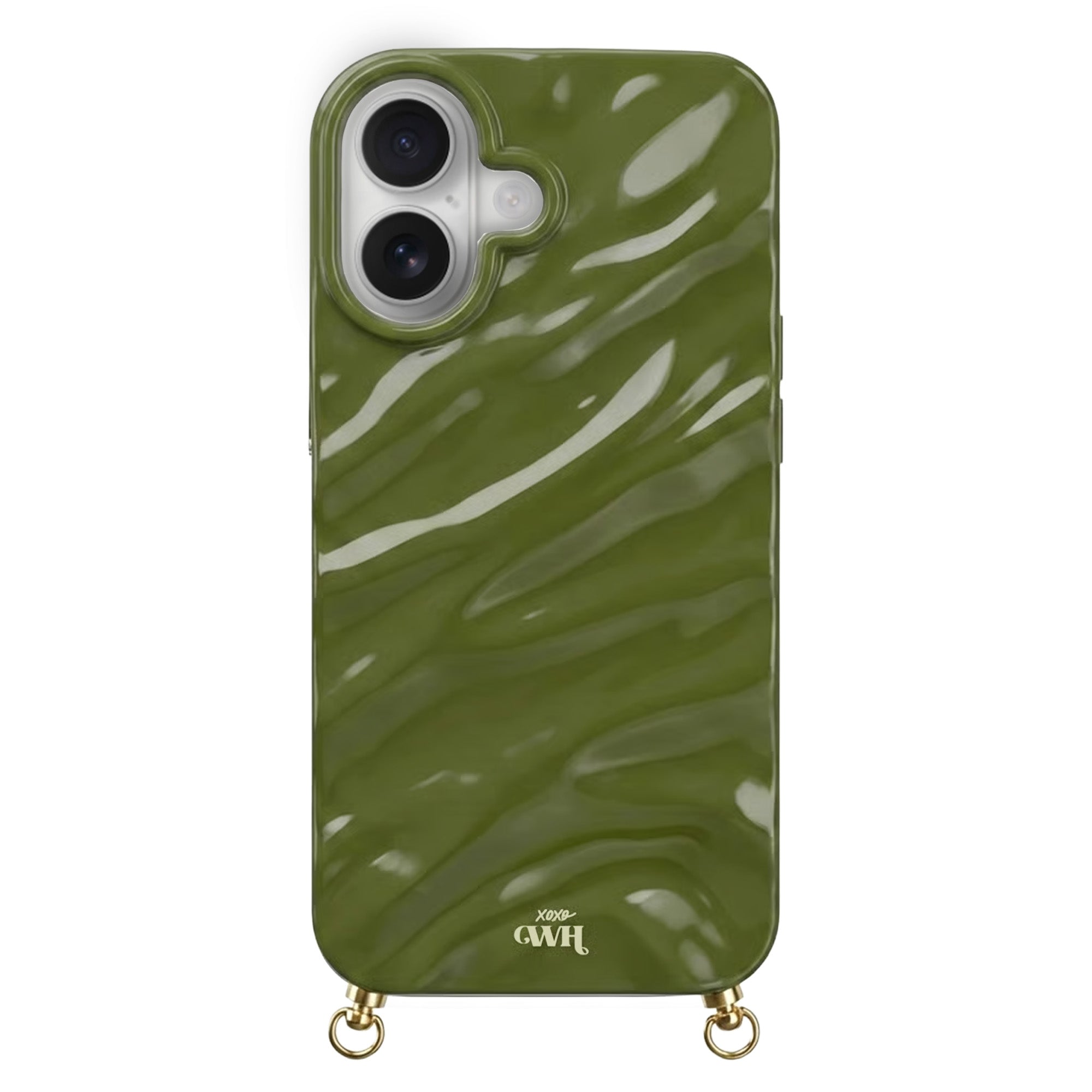 xoxo Wildhearts iPhone 16 - Glaze Cord Case (no cord) - Green