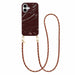 Burgundy Glaze Cord Case - Classic Chain (long) - iPhone 16