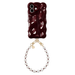 Bubbly case Burgundy - Burgundy Pearl Cord (short) - iPhone 16