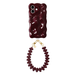 Bubbly case Burgundy - Funky Hearts Cord (Burgundy) - iPhone 16