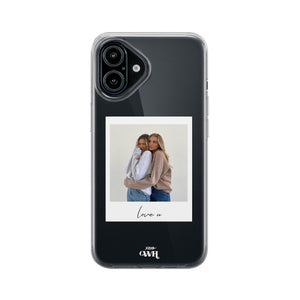 xoxo Wildhearts iPhone 16 - Personalized Polaroids Case