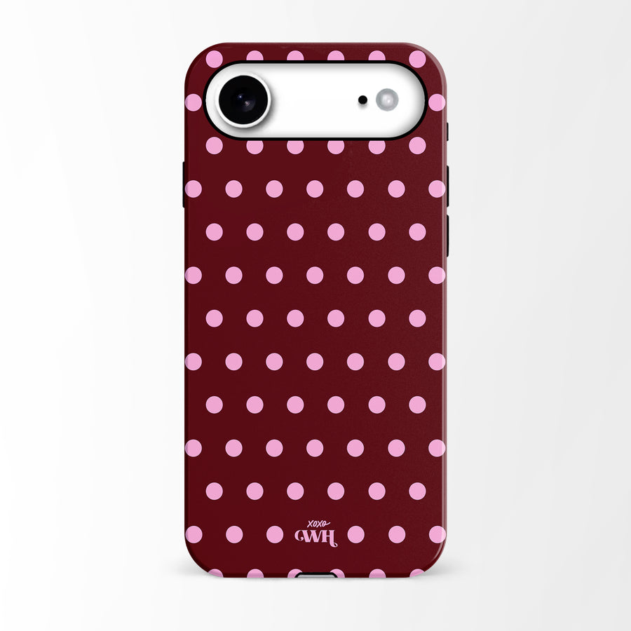 Polka Dots (Burgundy) - iPhone 17 Air
