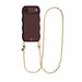 Glossy Wavy Cord Case Burgundy - Dreamy (long) - iPhone 17 Air