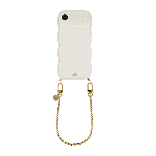 xoxo Wildhearts Glossy Wavy Cord Case Beige - Dreamy (short) - iPhone 17 Air