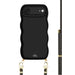 Glossy Wavy Cord Case Black - Gold Goddess - iPhone 17 Air