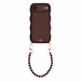 Glossy Wavy Cord Case Burgundy - Muse Cord (short) - iPhone 17 Air