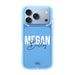 Personalized Clear Case Blue - iPhone 17 Pro