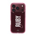 Personalized Clear Case Burgundy - iPhone 17 Pro