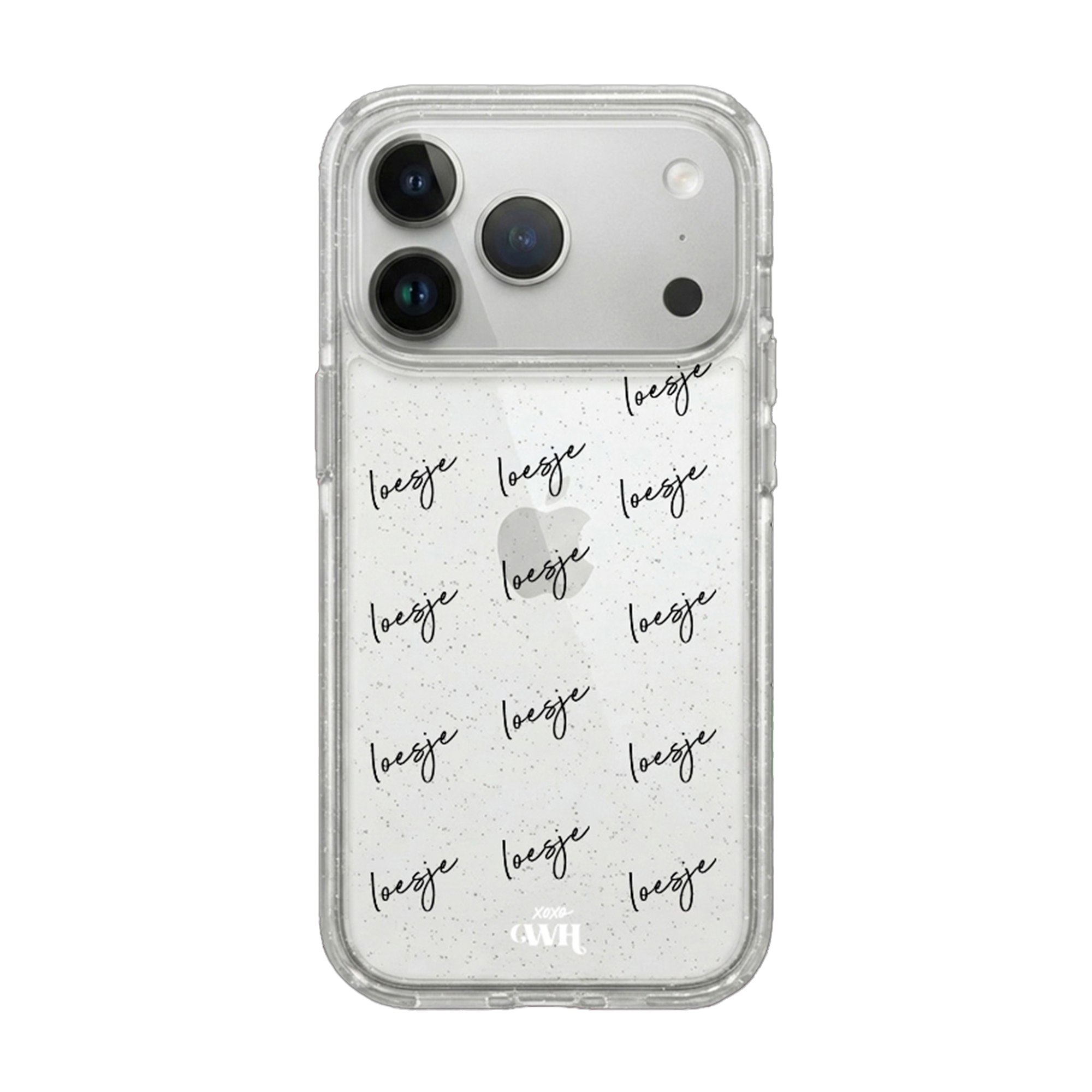 xoxo Wildhearts Sparkle Away Transparent Personalized - iPhone 17 Pro Max
