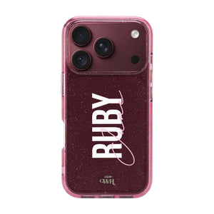 Sparkle Away Burgundy Personalized