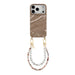 iPhone 17 Pro Max - Glaze Cord Case - Soft Taupe & Pearls