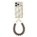 Bubbly case Cloud Dancer - Funky Hearts Cord (Leopard) - iPhone 17 Pro