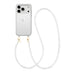 Dusty White (long) Transparant Cord Case - iPhone 17 Pro