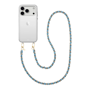 Classic Chain - Denim (long) Transparant Cord Case - iPhone 17 Pro