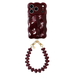 Bubbly case Burgundy - Funky Hearts Cord (Burgundy) - iPhone 17 Pro Max