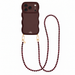 Glossy Wavy Cord Case Burgundy - Muse Cord (long) - iPhone 17 Pro