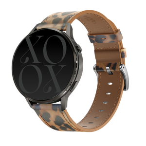 Bracelet cuir Garmin 20mm (léopard)